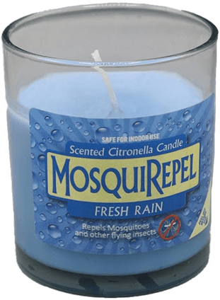 MosquiRepel Scented Citronella Candle Fresh Rain